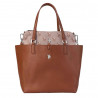 Bolso U.S. POLO ASSN. malibu medium marrón reversible y con bolso de mano extra