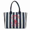 Bossa U.S. POLO ASSN. beach 02 navy amb logo en contrast vermell