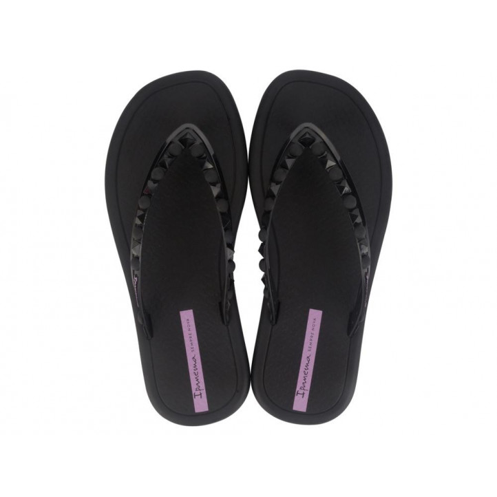 Chanclas Ipanema meu sol ad negras y lilas con tachuelas - Querol online