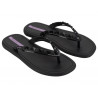 Chanclas Ipanema meu sol ad negras y lilas con tachuelas