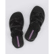 Chanclas Ipanema meu sol sandal ad negras y lilas con tiras entrecruzadas - Querol online