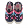 sandalias Gioseppo barfleur azules y rosas con doble velcro
