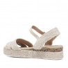 sandàlies QUETS! de ràfia amb lleugera plataforma i agafades al turmell