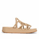 SANDALIA CUñA ELADIA BEIGE BEIGE WONDERS - Querol online