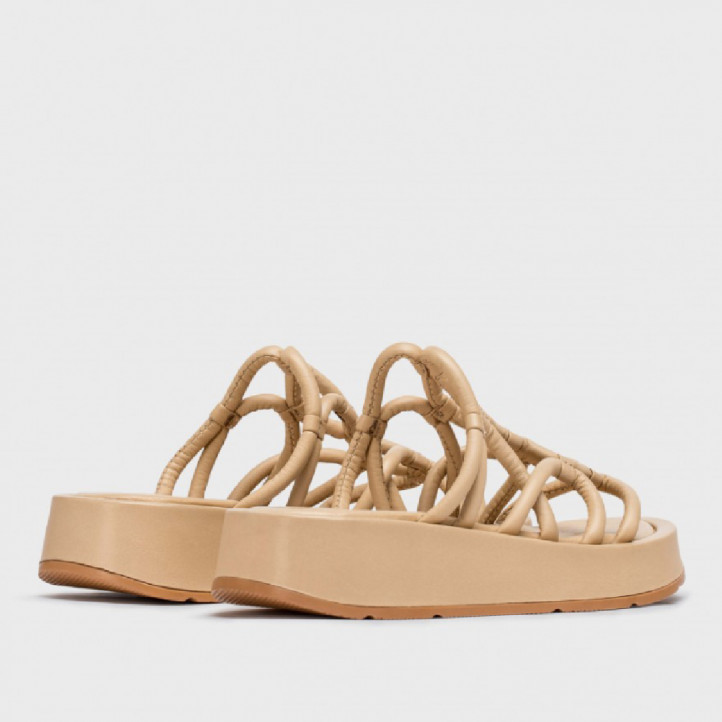 SANDALIA CUñA ELADIA BEIGE BEIGE WONDERS - Querol online