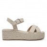 Sandalias plataformas Owel con ligera cuña con piso de esparto cruzadas