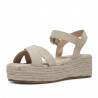 Sandalias plataformas Owel con ligera cuña con piso de esparto cruzadas