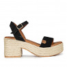 Sandàlies taló Popa abaka negres amb taló gruixut
