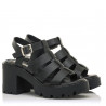 Sandalias tacón Mustang 54507 estilo cangrejera saba