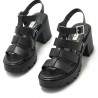 Sandalias tacón Mustang 54507 estilo cangrejera saba