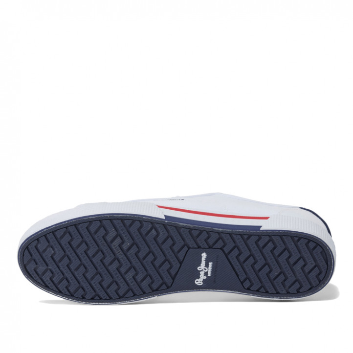 Zapatillas lona Pepe Jeans básicas blancas algodón - Querol online