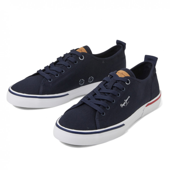 Zapatillas lona Pepe Jeans kenton smart azules - Querol online