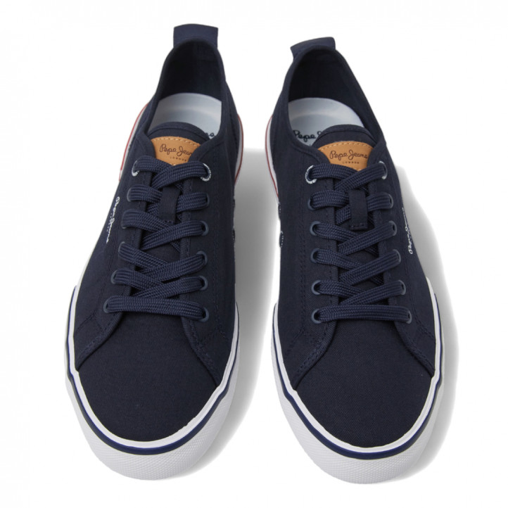 Zapatillas lona Pepe Jeans kenton smart azules - Querol online