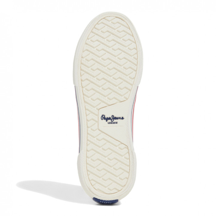 Zapatillas lona Pepe Jeans básicas blancas algodón para mujer - Querol online