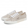Zapatillas lona Pepe Jeans básicas oro metalizadas para mujer