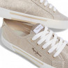 Zapatillas lona Pepe Jeans básicas oro metalizadas para mujer
