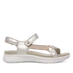 Sandàlies Imac beig esportiva amb detalls metal·litzats - Querol online