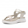 Sandalias Imac beig deportiva con detalles metalizados