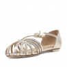Sandàlies planes Owel Hamilton tancades daurades