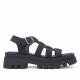 Sandalias plataformas Redlove Nuria chunky negras de tiras con hebilla - Querol online