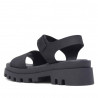 Sandalias plataformas Redlove Teresa chunky negras con banda frontal y hebilla