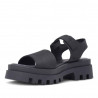 Sandalias plataformas Redlove Teresa chunky negras con banda frontal y hebilla