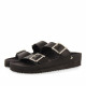 Sandalias planas Gioseppo eldridge total black con hebillas joya estilo bio - Querol online