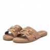 Sandalias planas Xti taupe de pala con detalle metálico