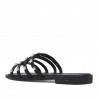 Sandàlies planes de quatre tires negres amb tatxes