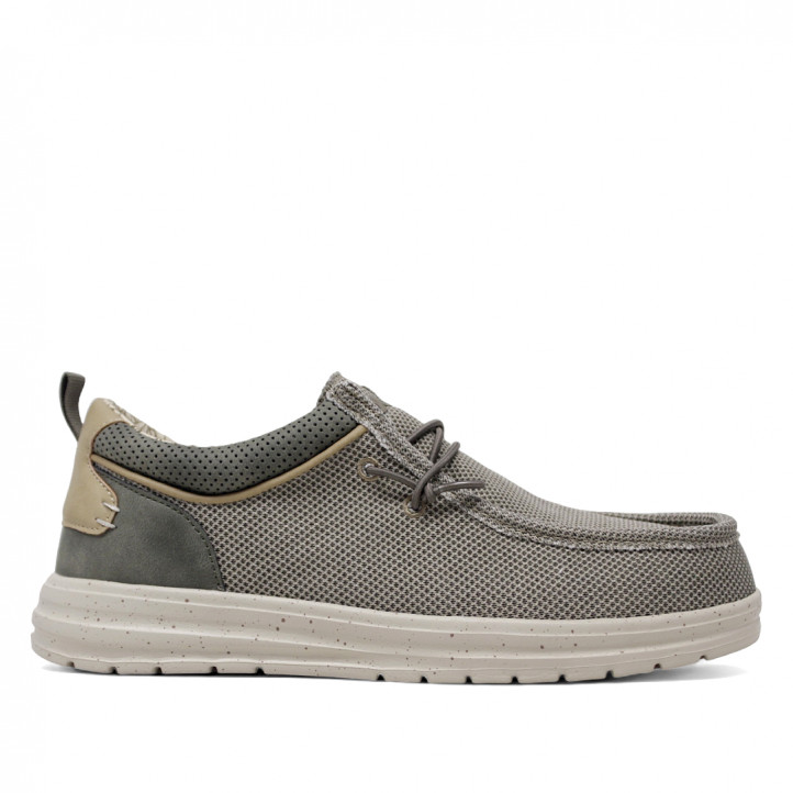 Sabates sport Lobo yosemite taupe amb cordons elàstics - Querol online