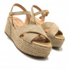 Sandàlies plataformes Mustang amad amb trenes de jute