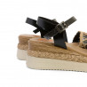 Sandàlies falca Porronet frisia amb pala laminada i forrada amb jute
