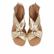 SANDALIAS DE TACON DORADAS LARIOS W&F 21-500 WALK AND FLY - Querol online