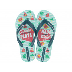 CHANCLAS DE NIñA IPANEMA + MR WONDERFUL IV KIDS GREEN/BLUE - Querol online