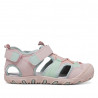 sandalias QUETS! infantiles en tonos rosados y verdes