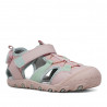 sandalias QUETS! infantiles en tonos rosados y verdes