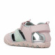 sandalias QUETS! infantiles en tonos rosados y verdes - Querol online