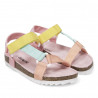 sandalias QUETS! con tiras multicolores y suela de corcho