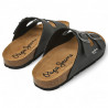 Sandàlies Pepe Jeans double kansas en negre amb doble sivella i estil bio
