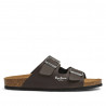 Sandalias Pepe Jeans double kansas en marrón con doble hebilla y estilo bio