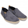 Alpargatas Lobo para hombre grises oscuras perforadas