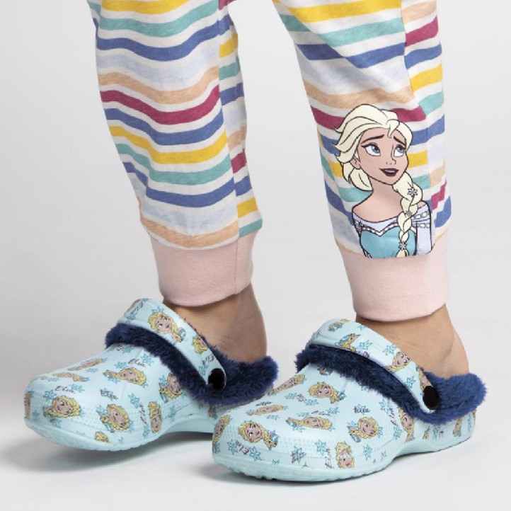 Zapatillas casa Cerda estilo zueco de Elsa de Frozen con borreguillo - Querol online