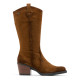 BOTAS COWBOY DE PIEL CUERO CON CREMALLERA HILDA PORRONET - Querol online