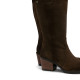 BOTAS COWBOY DE PIEL MOKA CON CREMALLERA HILDA PORRONET - Querol online