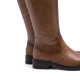 BOTAS ALTAS DE PIEL TAUPE CON CREMALLERA ELBA PORRONET - Querol online