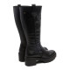 BOTAS DE PIEL CON CREMALLERA NEGRA MAYRA PORRONET - Querol online