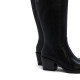 BOTAS COWBOY DE PIEL NEGRA CON CREMALLERA HELGA PORRONET - Querol online