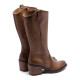 BOTAS COWBOY DE PIEL TAUPE CON CREMALLERA HELGA PORRONET - Querol online