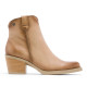 BOTINES COWBOY DE PIEL CAMEL CON CREMALLERA HADRIA PORRONET - Querol online