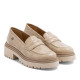 MOCASINES DE PIEL CHAROL TAUPE FAYE PORRONET - Querol online